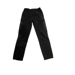 Black Outdoor Hiking Cargo Pants Tactical Utility Softshell Trousers Mens 29